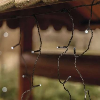 Zewnętrzny łańcuch świetlny LED 100xLED/2,5x0,9m IP44 zimne białe światło