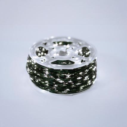 Zewnętrzny łańcuch świetlny LED 1500xLED/230V 8 funkcji 153 m IP44 zimna biel + zdalne sterowanie