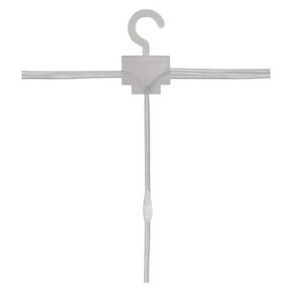 Zewnętrzny łańcuch świetlny LED, 300 diod / 8 funkcji, 5,9 m, IP44, ciepła biel