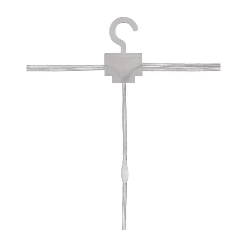 Zewnętrzny łańcuch świetlny LED, 300 diod / 8 funkcji, 5,9 m, IP44, ciepła biel