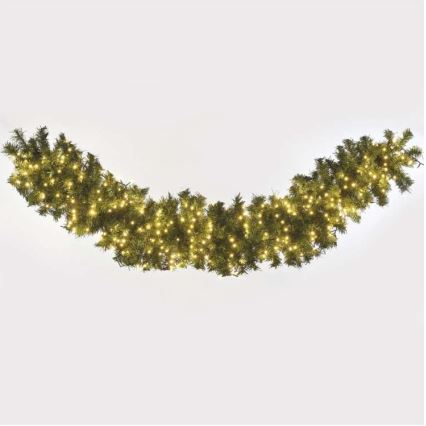 Zewnętrzny łańcuch świetlny LED, 400 diod LED, 13 m, IP44, ciepła biała