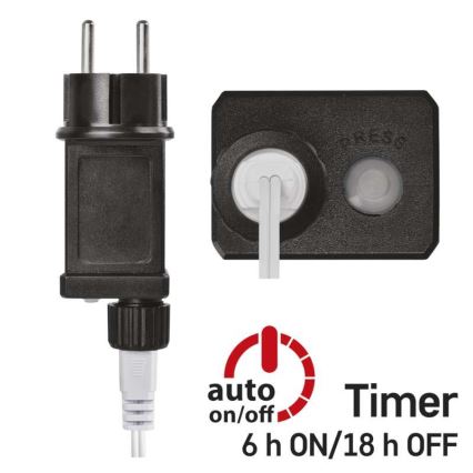 Zewnętrzny łańcuch świetlny LED 40xLED/9m IP44 wielokolorowy