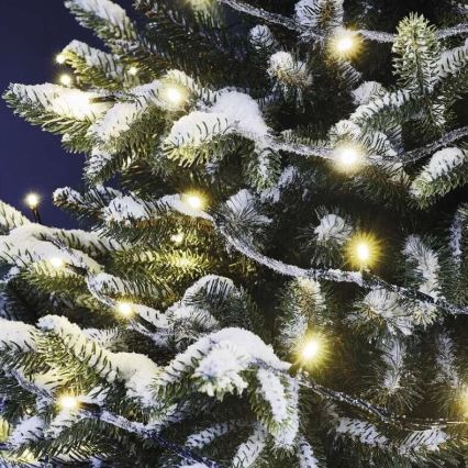 Zewnętrzny łańcuch świetlny LED 50 diod/5 m IP44 ciepła biel