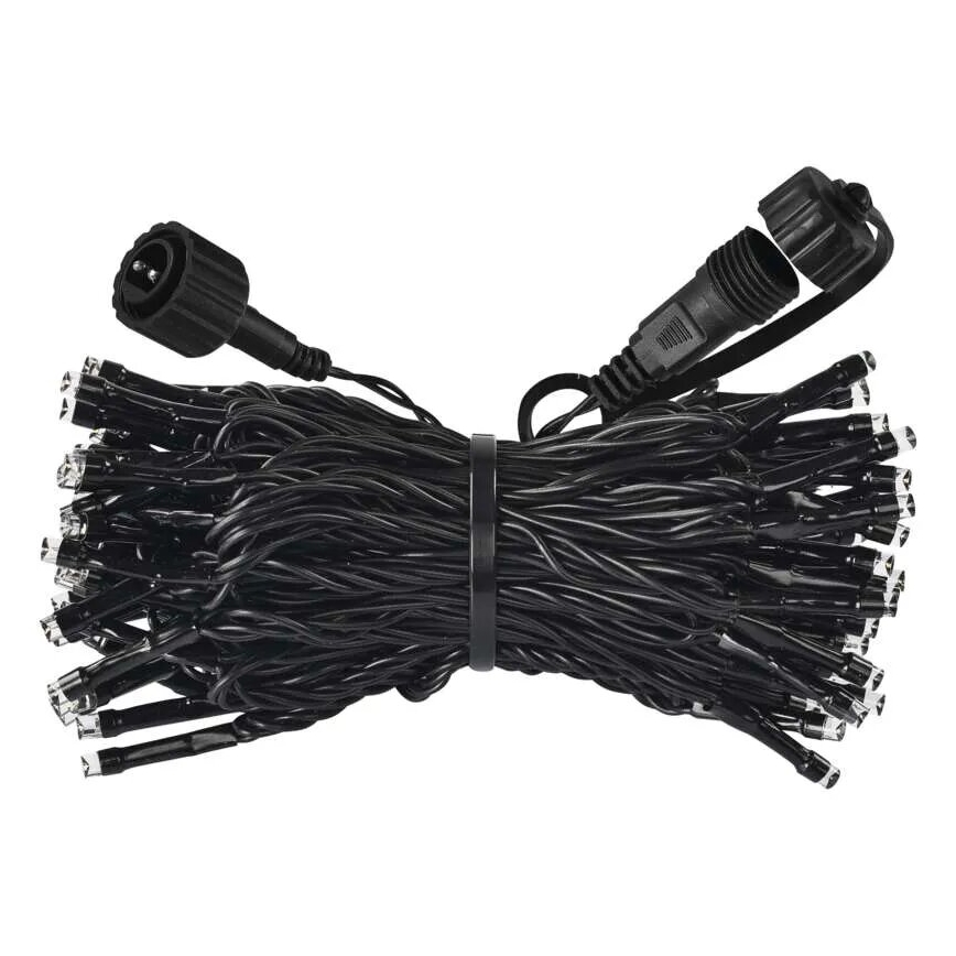 Zewnętrzny łańcuch świetlny LED 50 diod/5 m IP44 ciepła biel