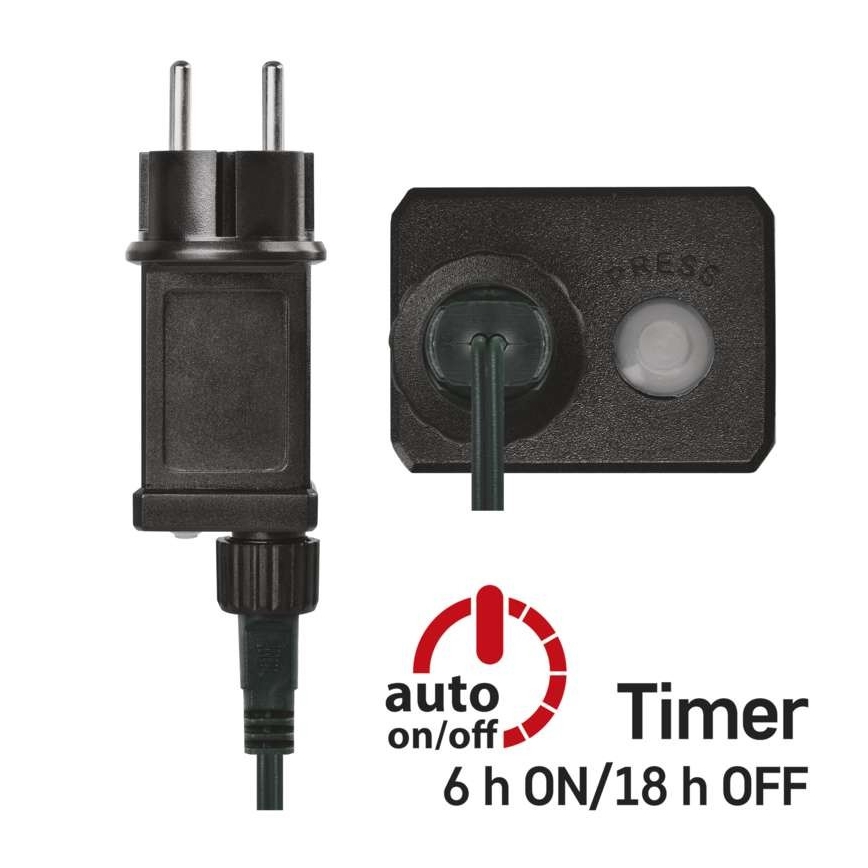 Zewnętrzny łańcuch świetlny LED, 600 diod, 17 m, IP44, wielokolorowy