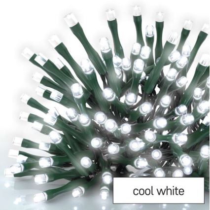 Zewnętrzny łańcuch świetlny LED 600 diod/8 trybów 15 m IP44 zimna biel