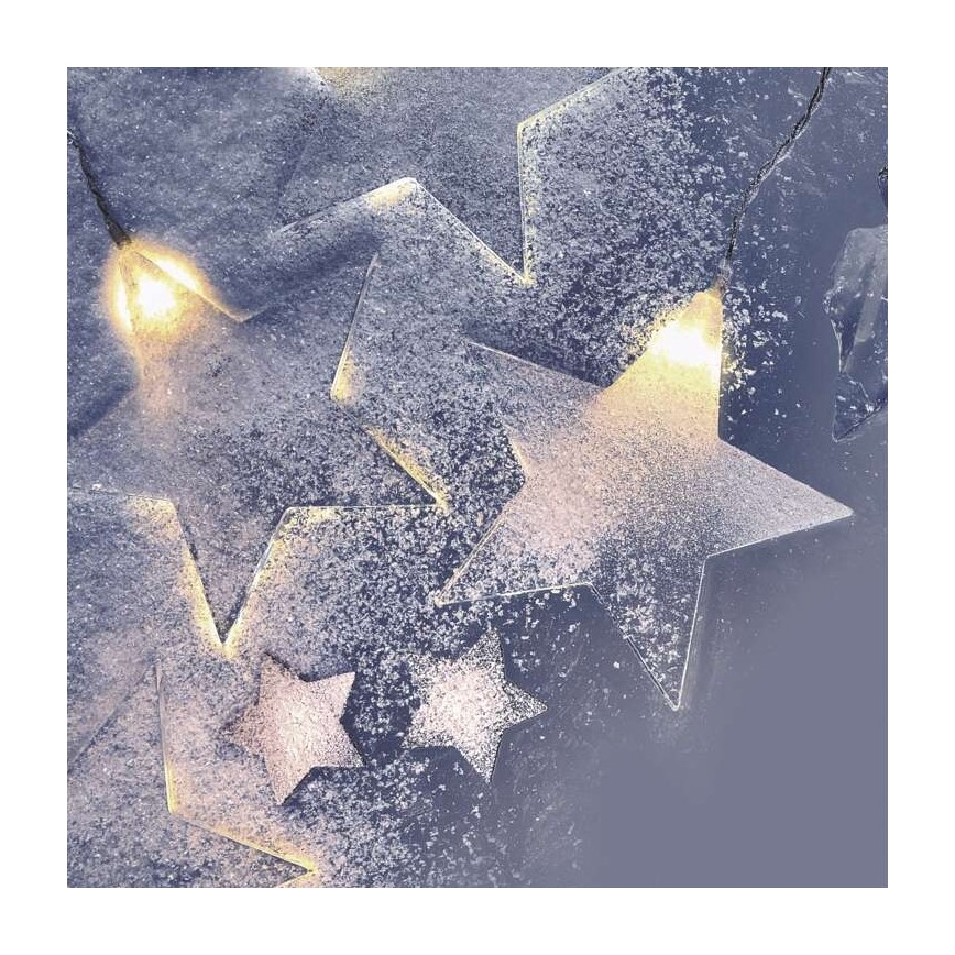 Zewnętrzny łańcuch świetlny LED 8xLED/5,84m IP44 gwiazdy