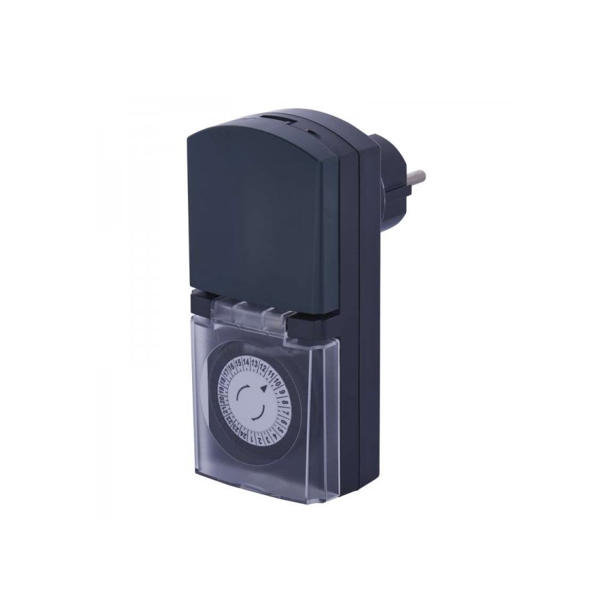 Zewnętrzny programator czasowy mechaniczny IP44 SCHUKO