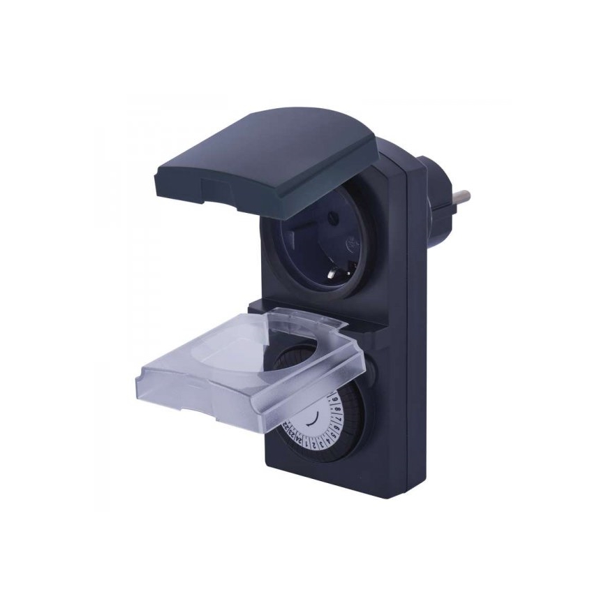 Zewnętrzny programator czasowy mechaniczny IP44 SCHUKO
