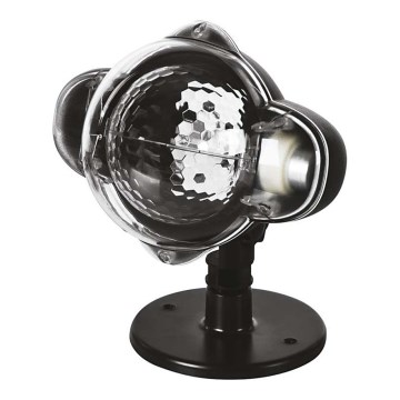 Zewnętrzny projektor świąteczny LED/4W/230V IP44 zimna biel