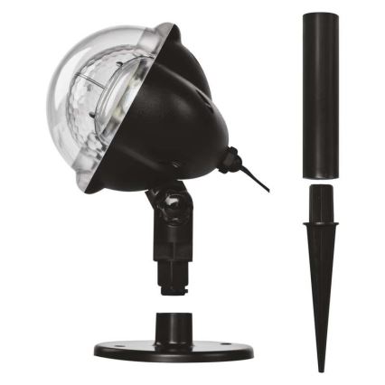 Zewnętrzny projektor świąteczny LED/4W/230V IP44 zimna biel