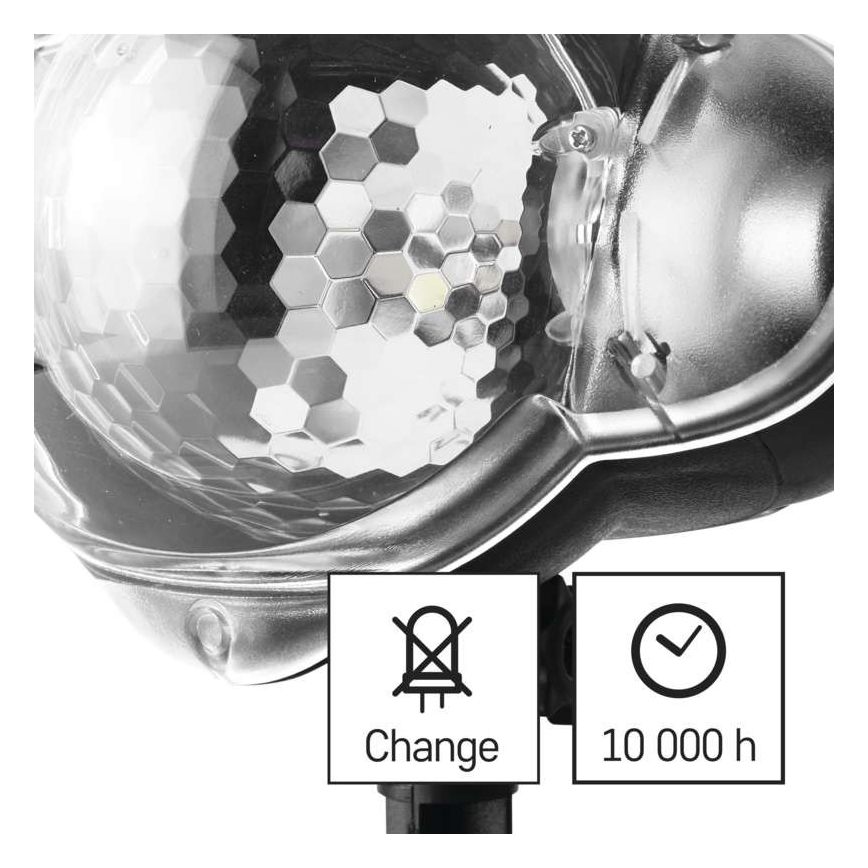 Zewnętrzny projektor świąteczny LED/4W/230V IP44 zimna biel