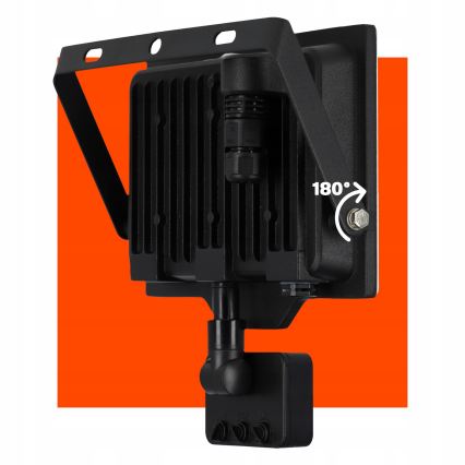 LED naświetlacz zewnętrzny z czujnikiem ruchu i zmierzchu LED/50W/230V 4500K IP65 czarny