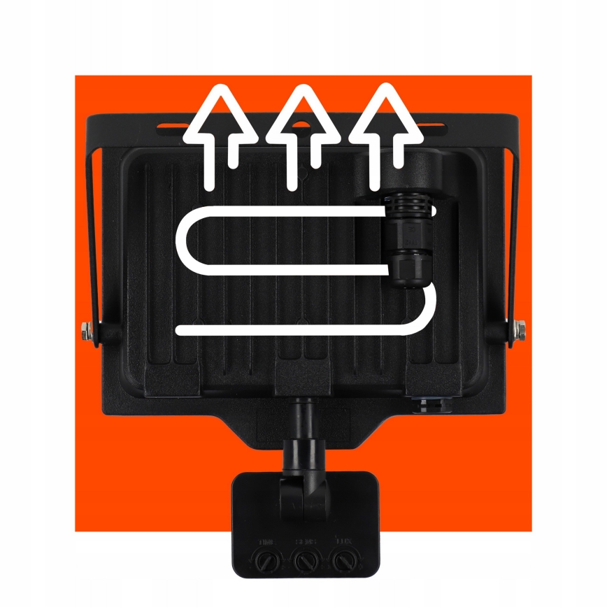 LED naświetlacz zewnętrzny z czujnikiem ruchu i zmierzchu LED/50W/230V 4500K IP65 czarny