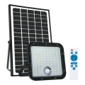 Zewnętrzny reflektor solarny z czujnikiem LED/30W/6,4V 4000K IP65 6000 mAh + pilot do zdalnego sterowania