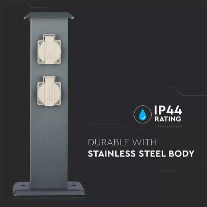 Zewnętrzny słupek zasilający 4Z 230V IP44