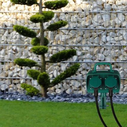 Zewnętrzny słupek zasilający SCHUKO 4Z 230V IP44
