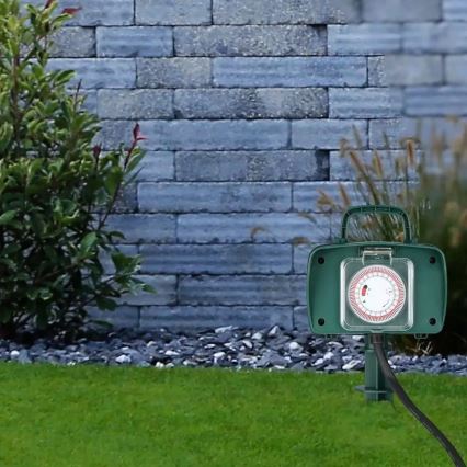 Zewnętrzny słupek zasilający z timerem 2Z 230V IP44