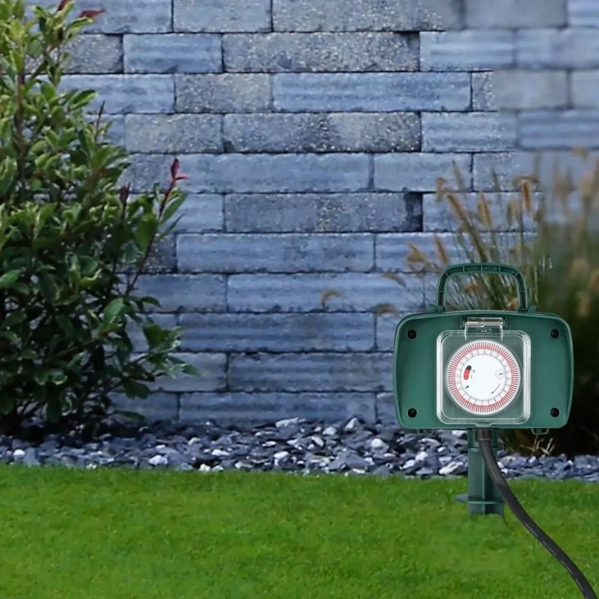 Zewnętrzny słupek zasilający z timerem 2Z 230V IP44