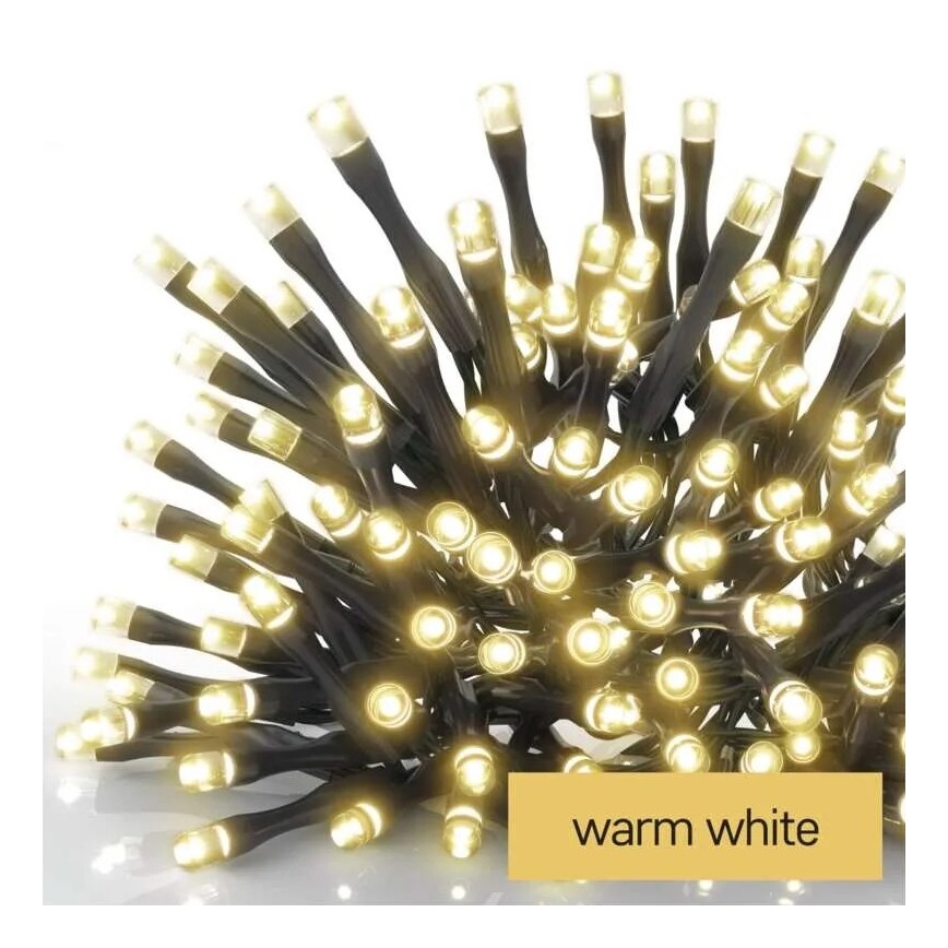 Zewnętrzny świąteczny łańcuch LED 100xLED/1x2m IP44 ciepła biała