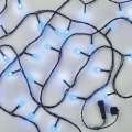 Zewnętrzny świąteczny łańcuch świetlny 100× LED / 10 m, IP44, niebieski