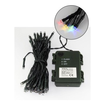 Zewnętrzny świąteczny łańcuch świetlny LED 50 diod / 2 funkcje 5,4 m IP44 wielokolorowy