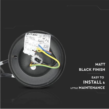 Zewnętrzny żyrandol na łańcuchu 1xE27/40W/230V IP44 czarny