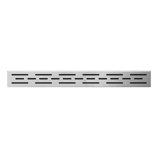 Żlab odpływowy 59,5x2,3 cm stal nierdzewna/srebrny