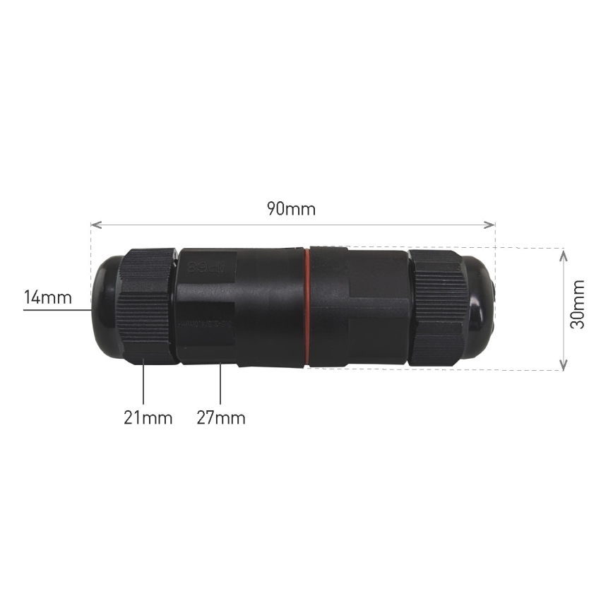 Złączka kablowa CWL 250V/16A IP68 3x2,5 mm²