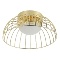 Złota lampa sufitowa LED BETSY LED/12W/230V, średnica 25 cm