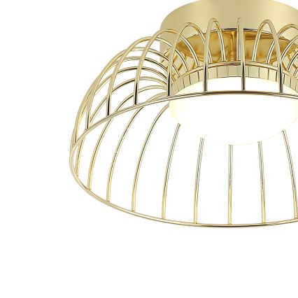 Złota lampa sufitowa LED BETSY LED/12W/230V, średnica 25 cm