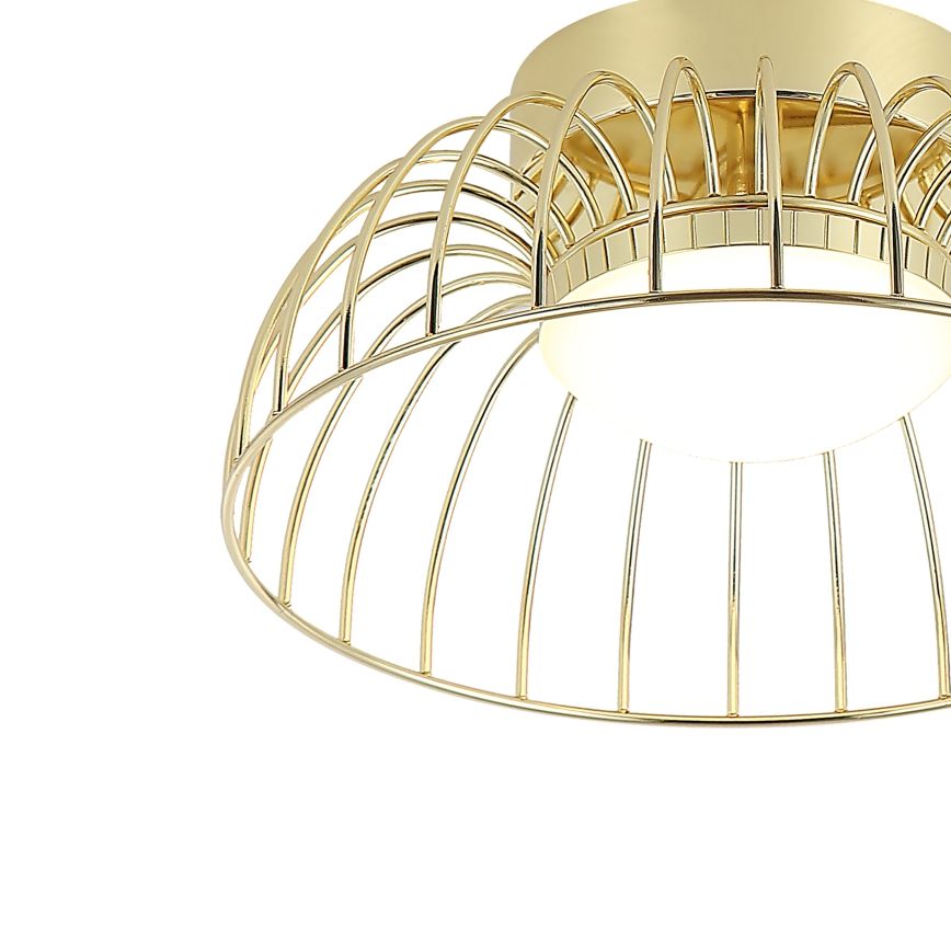 Złota lampa sufitowa LED BETSY LED/12W/230V, średnica 25 cm