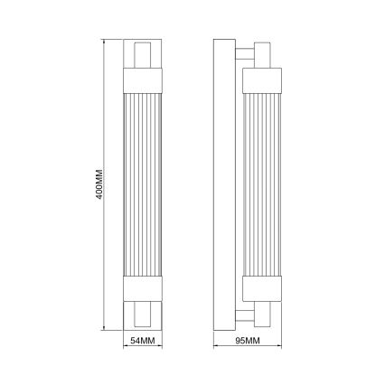 Zuma Line - Kinkiet LED/8W/230V czarny