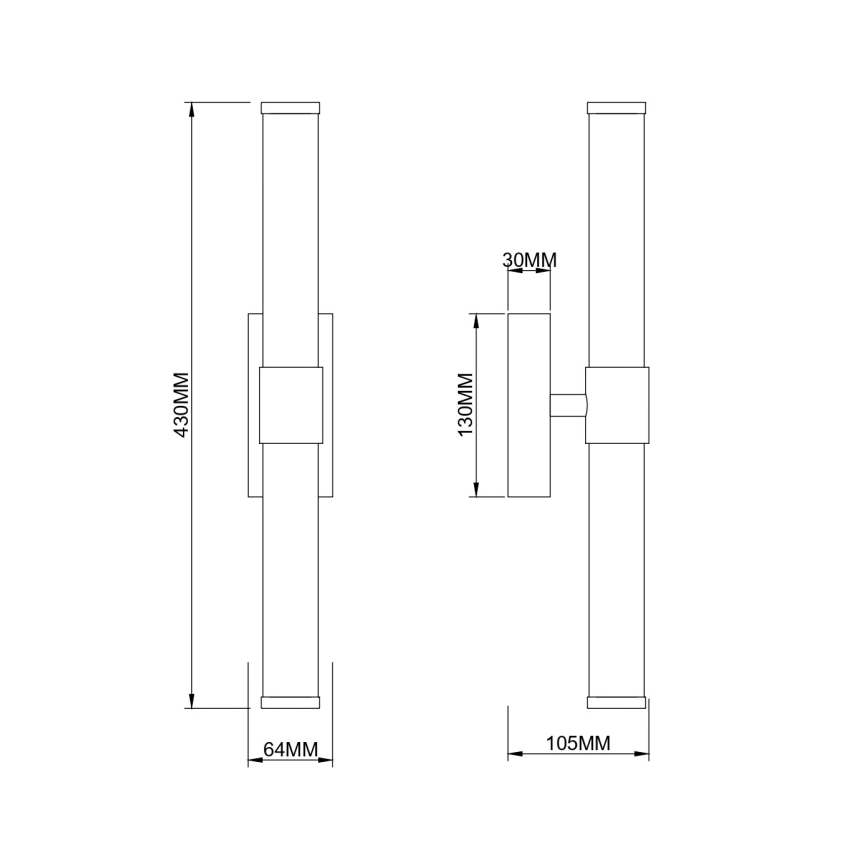 Zuma Line - LED kinkiet LED/8W/230V mosiądz