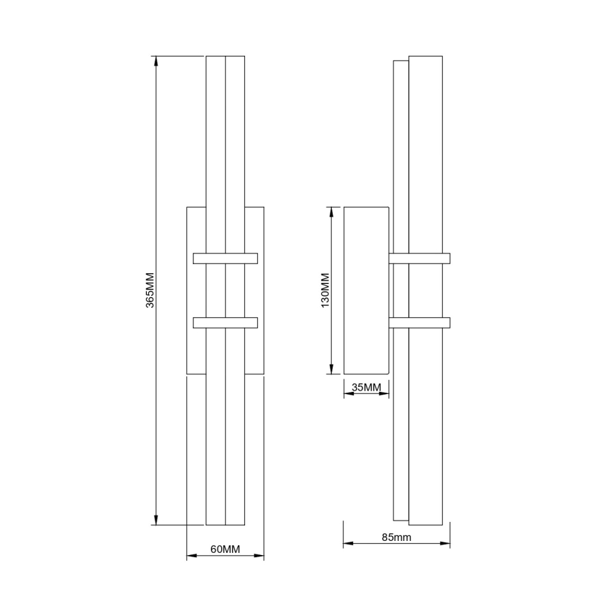 Zuma Line - Lampa ścienna LED 8W 230V złota