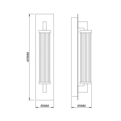 Zuma Line - LED Kinkiet LED/8W/230V złoty