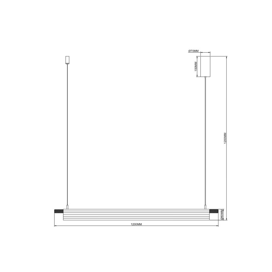 Zuma Line - Żyrandol LED na linkach LED/14W/230V złoty