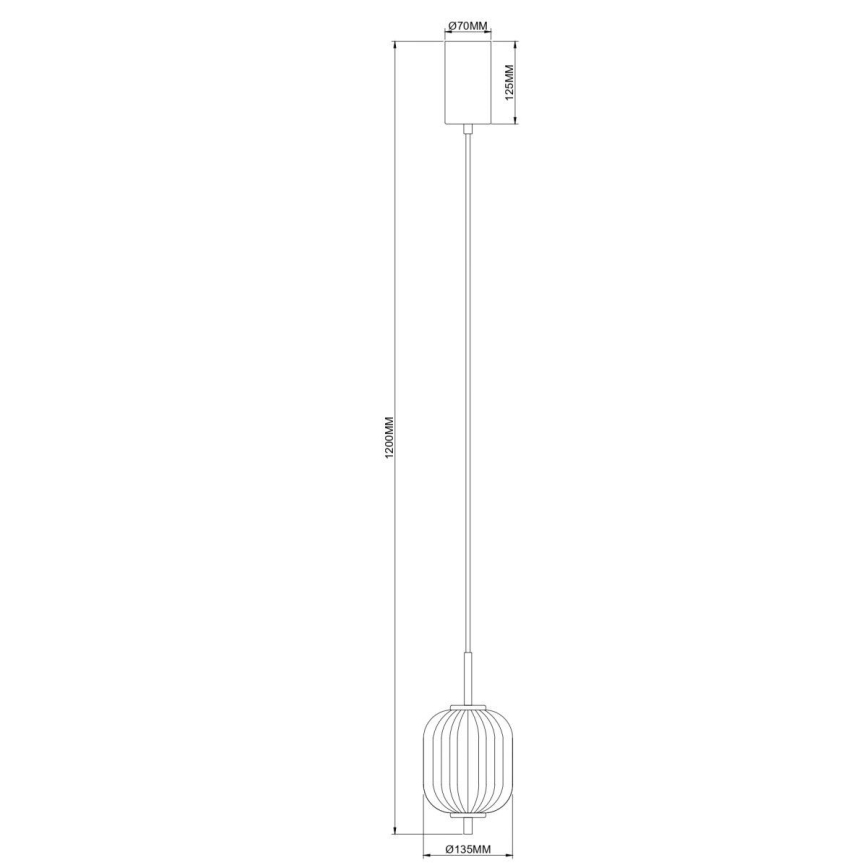 Zuma Line - Żyrandol LED na linkę LED/6,5W/230V śr. 13 cm złoty
