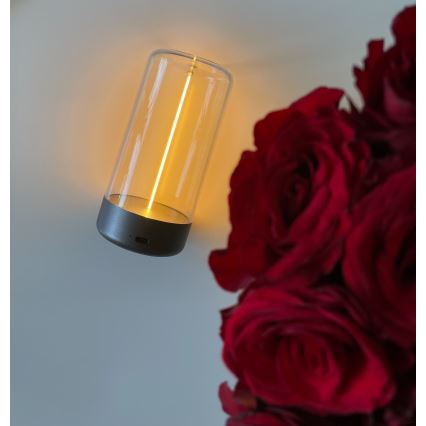 Zuma Line - LED regulowana jasność ładowalna lampa stołowa LED/0,5W/230V czarna IP54