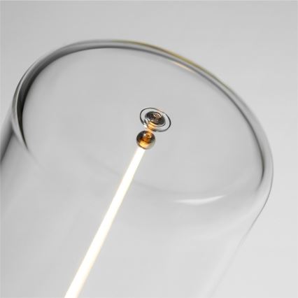 Zuma Line - LED Ściemnialna akumulatorowa lampa stołowa LED/0,5W/230V czarna IP54