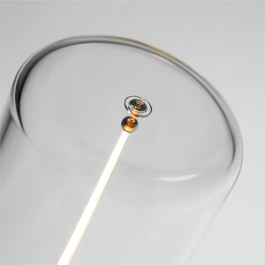 Zuma Line - LED Ściemnialna akumulatorowa lampa stołowa LED/0,5W/230V czarna IP54