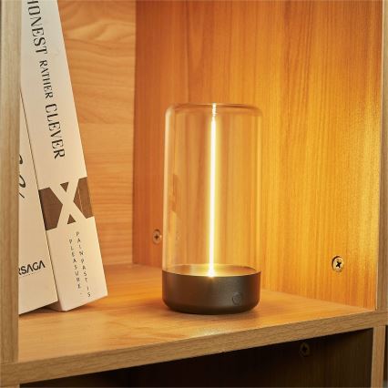 Zuma Line - LED Ściemnialna akumulatorowa lampa stołowa LED/0,5W/230V czarna IP54