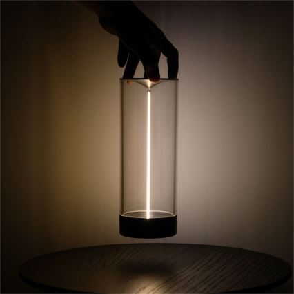 Zuma Line - LED Ściemnialna akumulatorowa lampa stołowa LED/1,2W/230V szara IP54