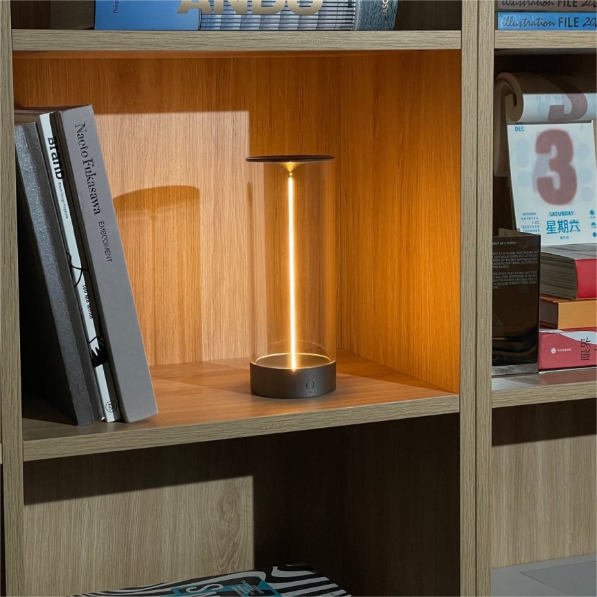 Zuma Line - LED Ściemnialna akumulatorowa lampa stołowa LED/1,2W/230V szara IP54