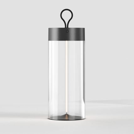 Zuma Line - LED Ściemnialna akumulatorowa lampa stołowa LED/1,2W/230V szara IP54