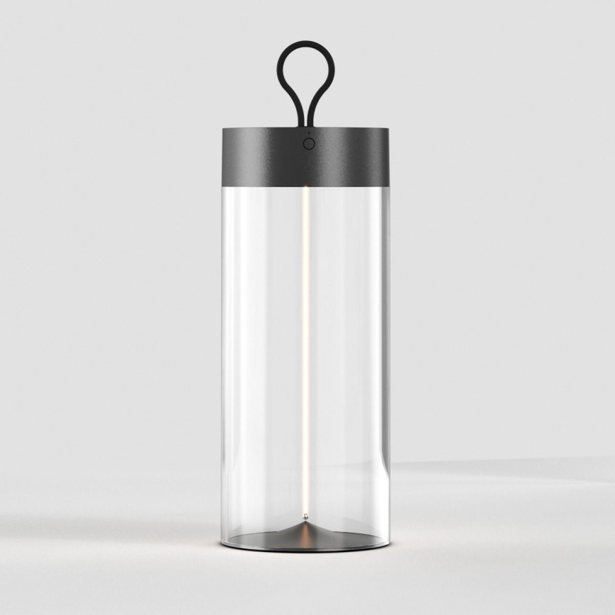Zuma Line - LED Ściemnialna akumulatorowa lampa stołowa LED/1,2W/230V szara IP54