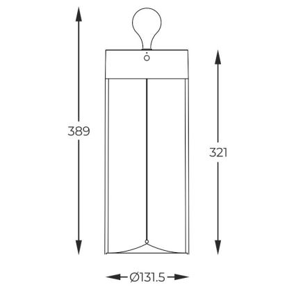 Zuma Line - LED Ściemnialna akumulatorowa lampa stołowa LED/1,2W/230V szara IP54