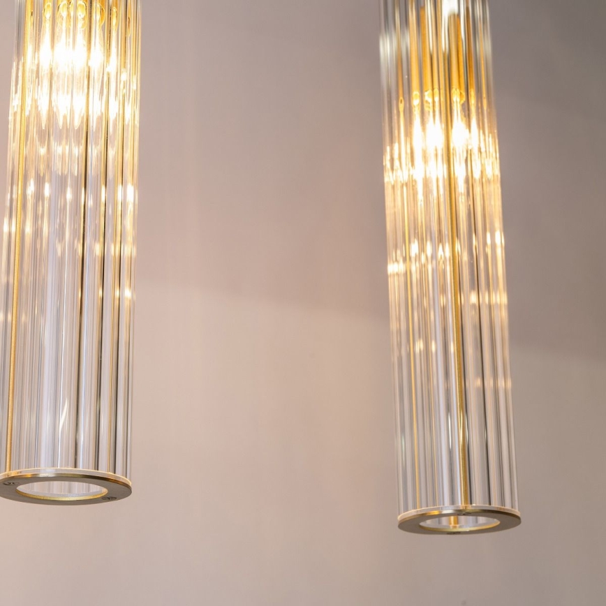 Zuma Line - Żyrandol na lince 4xE14/7W/230V złoty