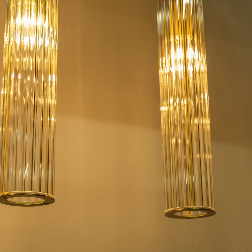 Zuma Line - Żyrandol na lince 4xE14/7W/230V złoty