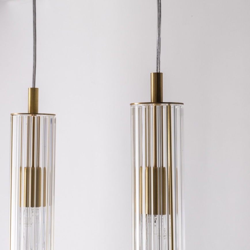 Zuma Line - Żyrandol na lince 4xE14/7W/230V złoty